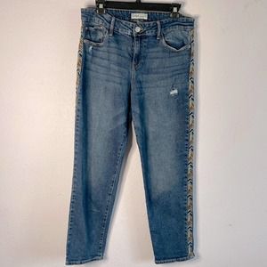 Knox Rose Women Medium Washed Straight Leg Mom Denim Jeans Size 8